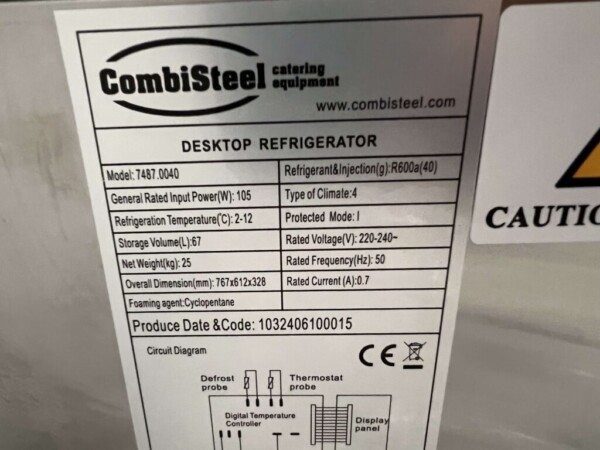 RVS Combisteel Koelvitrine Opzetvitrine 8 x 1/6 GN 230V Horeca - Afbeelding 5