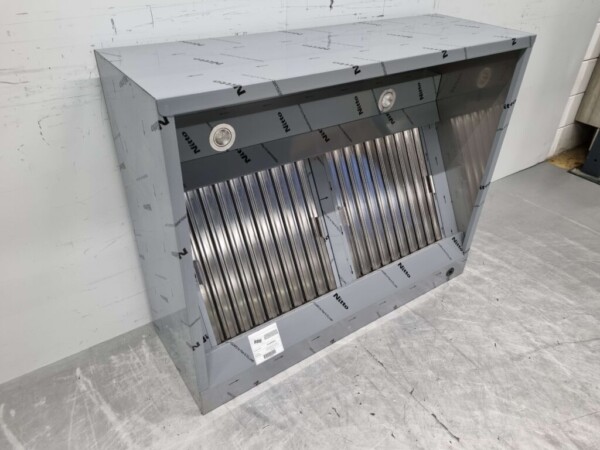 RVS Afzuigkap Dampkap met lamellen filters Premium-line 120 cm Box model Horeca - Afbeelding 3