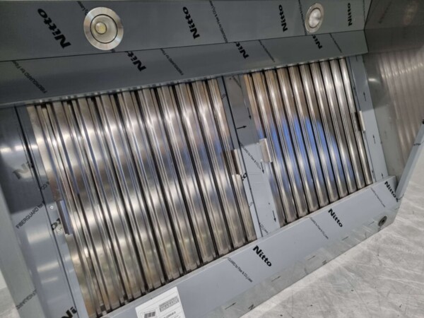 RVS Afzuigkap Dampkap met lamellen filters Premium-line 120 cm Box model Horeca - Afbeelding 4