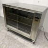 RVS Warmhoudkast Warmtekast voor gegrilde kippen 2 x 2 glazen schuifdeuren 110 cm Horeca - Afbeelding 2
