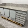 RVS Pizzawerkbank Pizzatafel Saladette 189,5 cm 230V Horeca - Afbeelding 2