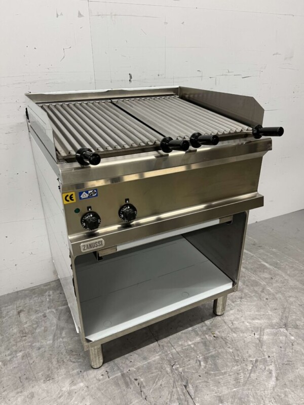 RVS Zanussi Grill Grillplaat 70 cm 400V Horeca - Afbeelding 2
