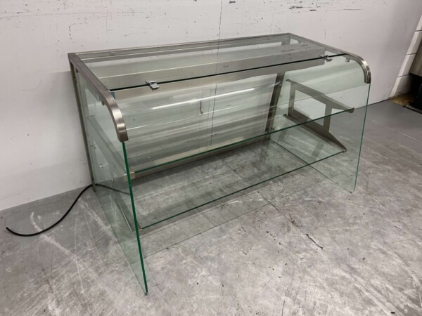 Glazen kap Buffet glas met verlichting 122 cm 230V Horeca - Afbeelding 2