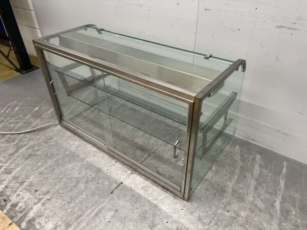 Glazen kap Buffet glas met verlichting 122 cm 230V Horeca - Afbeelding 7