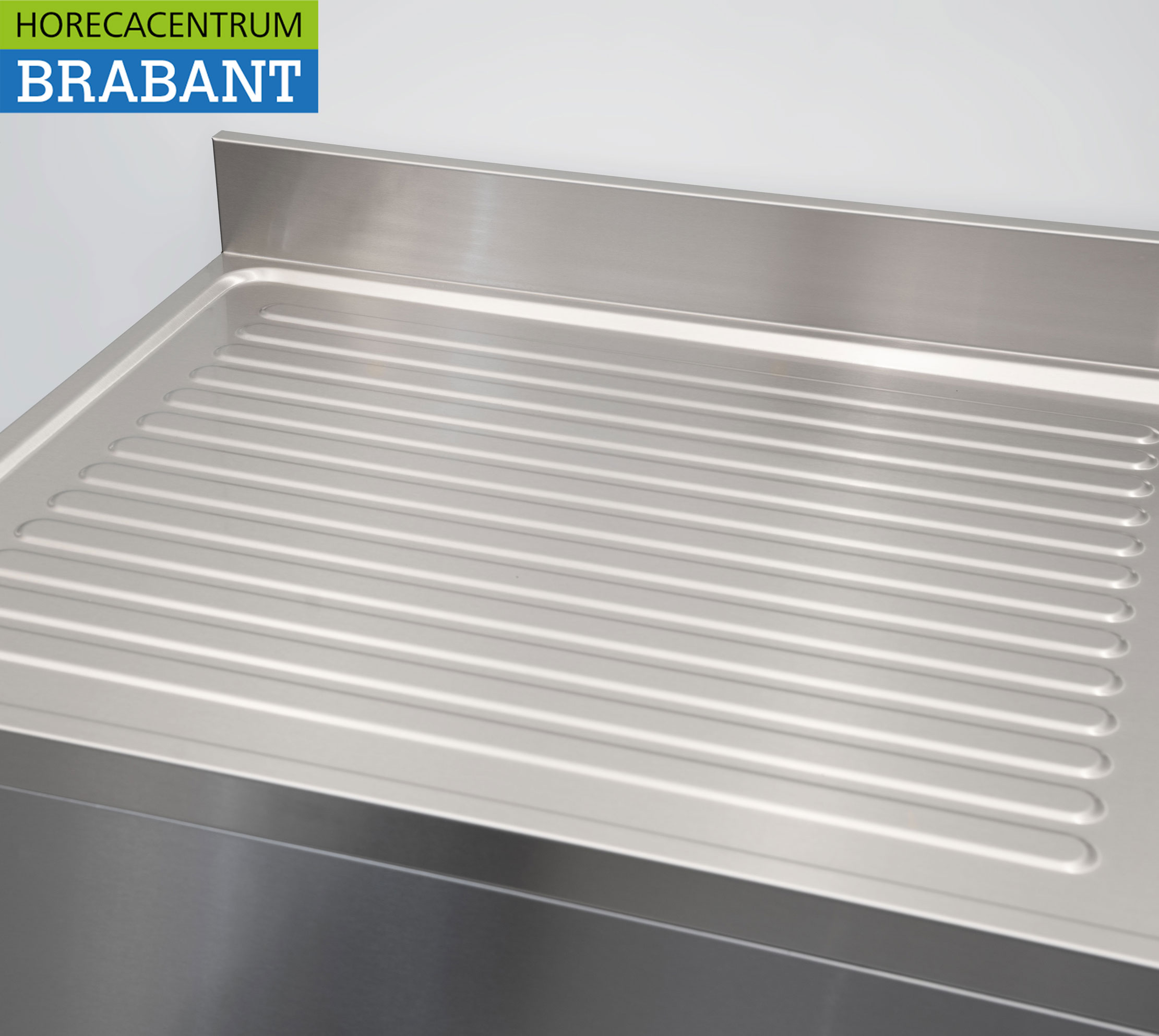 HCB RVS Spoeltafel spoelbak Gelast model Premium-line 140 cm Horeca - Afbeelding 5