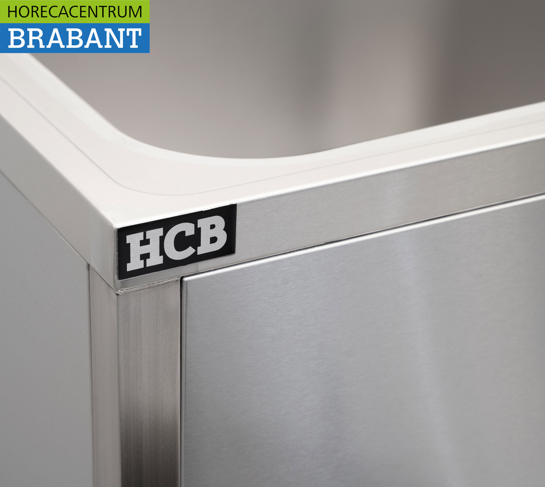 HCB RVS Spoeltafel spoelbak Premium-line Gelast model 140 cm Horeca - Afbeelding 6