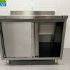 RVS Spoeltafel spoelbak schuifdeuren Premium-line 100 cm Horeca - Afbeelding 5