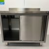 RVS Spoeltafel spoelbak schuifdeuren Premium-line 100 cm Horeca - Afbeelding 6