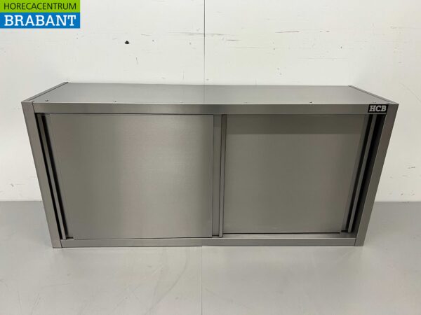 RVS Wandkast Kast Premium-line 2 Schuifdeuren 140 cm Horeca