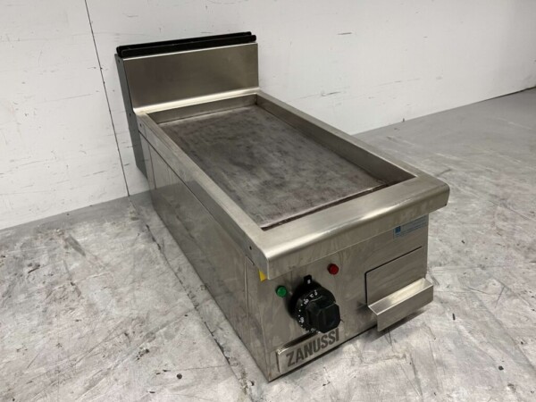 RVS Zanussi Grillplaat Gladde bakplaat 35 cm 400V Horeca - Afbeelding 3
