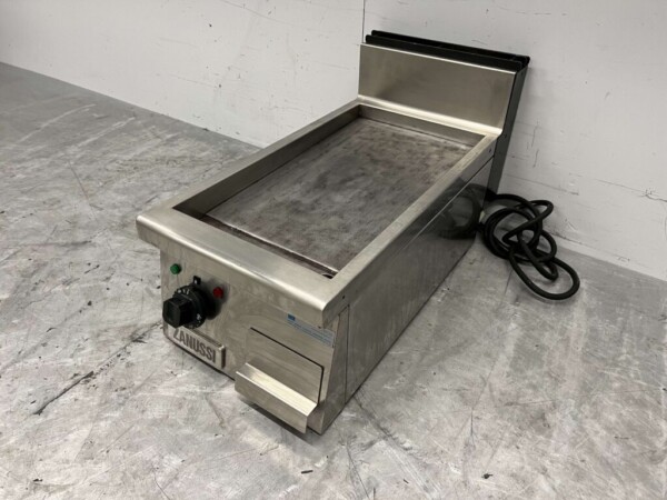 RVS Zanussi Grillplaat Gladde bakplaat 35 cm 400V Horeca - Afbeelding 4