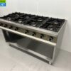 RVS  8 pits gasfornuis fornuis 700 Series 146 cm 48 kW Horeca - Afbeelding 2