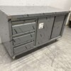 RVS Werkkast Kast Werktafel Premium-line 2 schuifdeuren en 3 laden 140 cm Horeca - Afbeelding 2