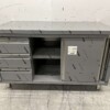 RVS Werkkast Kast Werktafel Premium-line 2 schuifdeuren en 3 laden 140 cm Horeca - Afbeelding 4