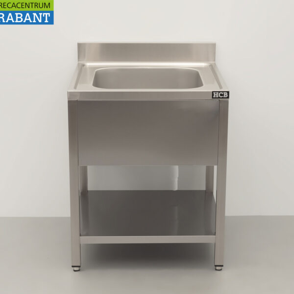 RVS Spoeltafel Spoelbak Premium-line 70 x 70 cm Gelast model Horeca