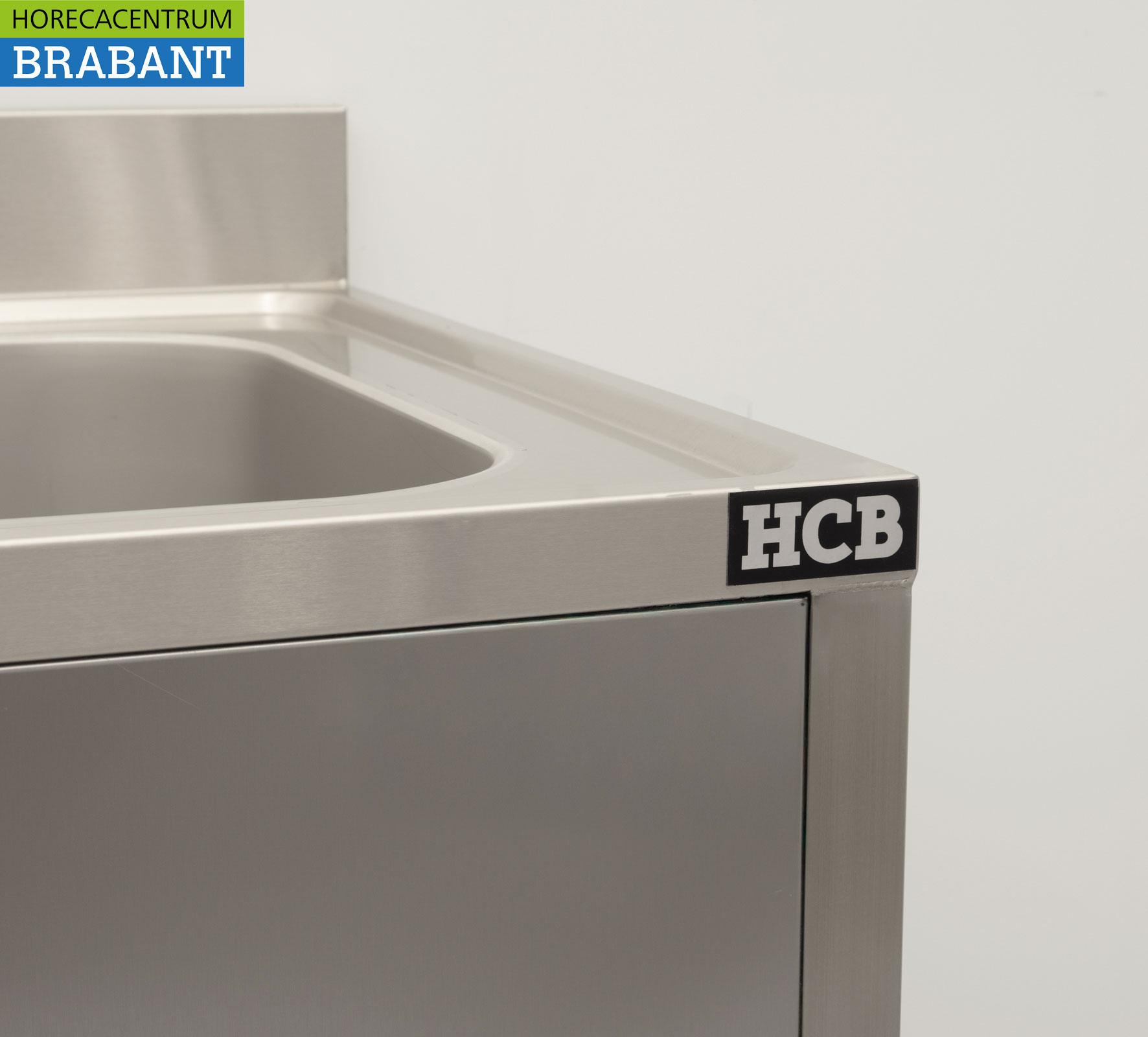 RVS Spoeltafel Spoelbak Premium-line 70 x 70 cm Gelast model Horeca - Afbeelding 5