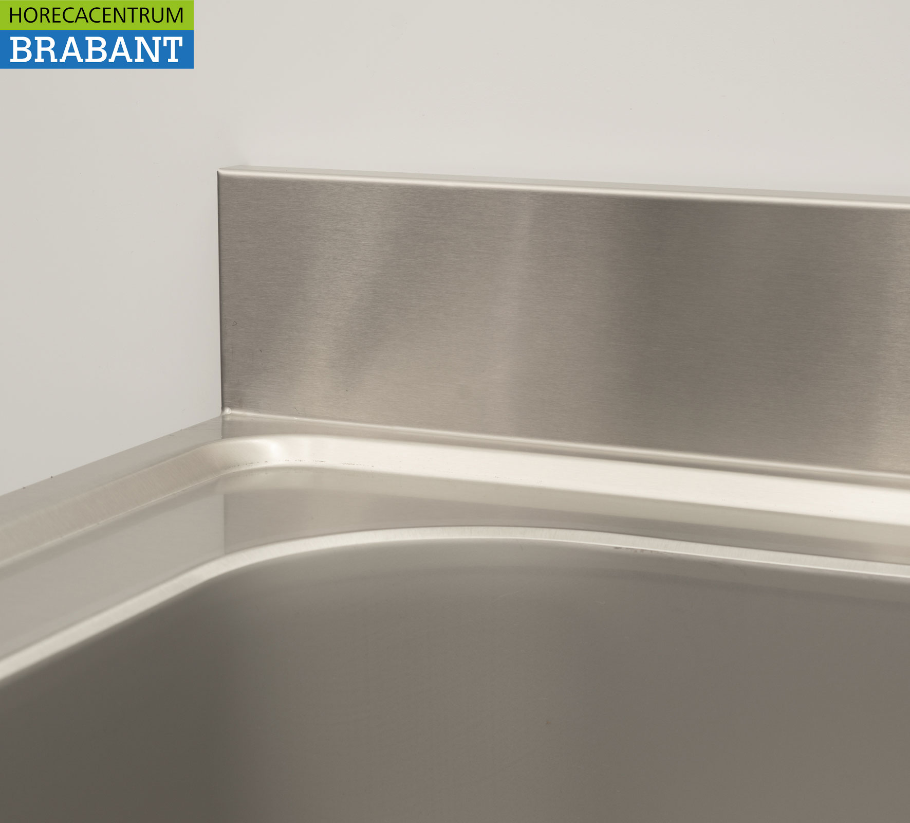 RVS Spoeltafel Spoelbak Premium-line 70 x 70 cm Gelast model Horeca - Afbeelding 6