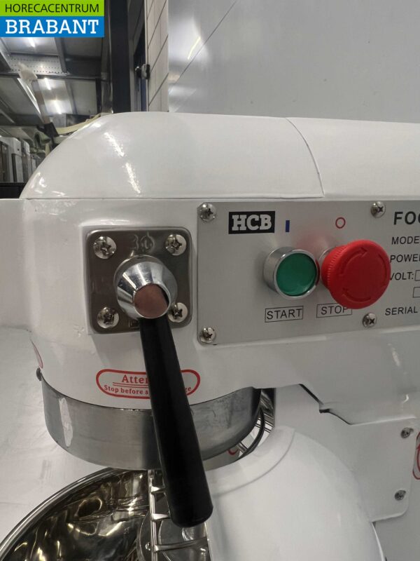 RVS HCB Planeetmenger Menger RVS kuip 20 liter 230V Bakkerij Horeca - Afbeelding 7