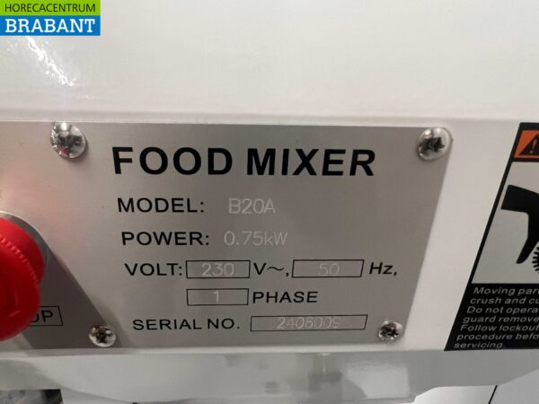 RVS HCB Planeetmenger Menger RVS kuip 20 liter 230V Bakkerij Horeca - Afbeelding 8
