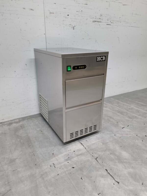 HCB RVS ijsblokjesmachine ijsklontjesmachine 28 kg p/d 230V Horeca - Afbeelding 2