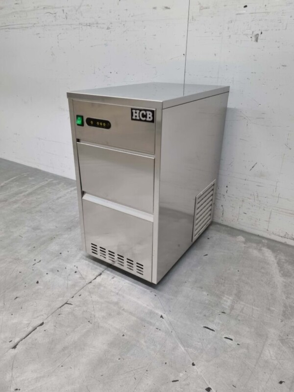 HCB RVS ijsblokjesmachine ijsklontjesmachine 28 kg p/d 230V Horeca - Afbeelding 3