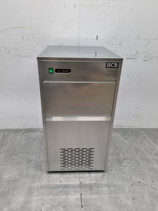 RVS ijsblokjesmachine ijsklontjesmachine 80 kg p/d 230V Horeca