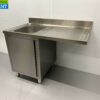 RVS HCB Spoeltafel Spoelbak klapdeur 120 cm Horeca - Afbeelding 2