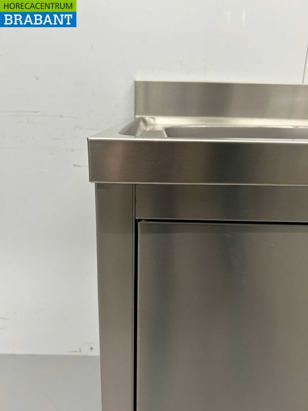 RVS HCB Spoeltafel Spoelbak klapdeur 120 cm Horeca - Afbeelding 6