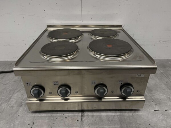 RVS Metos Elektrisch fornuis kookplaat 4 pitten 400V 60 cm Horeca