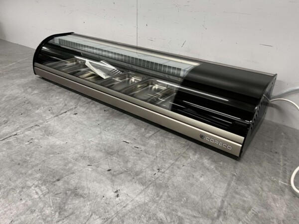 Coreco Sushivitrine Opzet koelvitrine 6 x 1/3 GN 140 cm 230V Horeca - Afbeelding 2