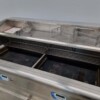 RVS Perfecta Vis-Eco bakwand friteuse frituur 2 pannen GAS 206 cm Horeca - Afbeelding 4