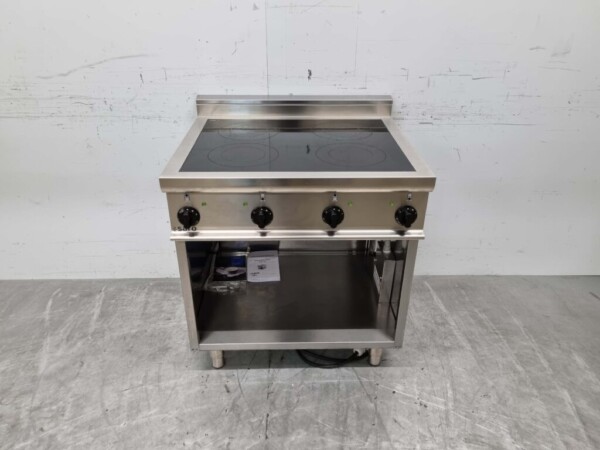 RVS Saro Keramisch fornuis kookplaat 4 pitten 400V 80 cm Horeca