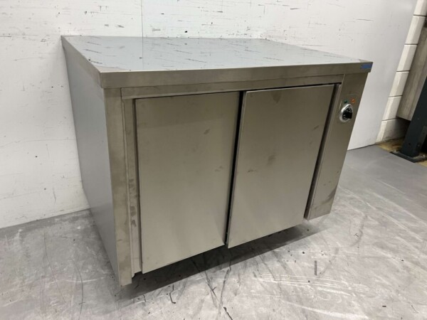 Saro RVS Warmhoudkast Wandkast Bordenwarmhoudkast 2 schuifdeuren 100 cm Horeca - Afbeelding 3