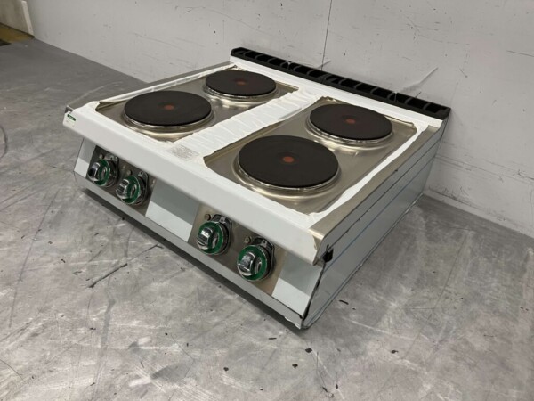 RVS RM Gastro Elektrisch fornuis kookplaat 4 pitten 400V 80 cm Horeca - Afbeelding 3