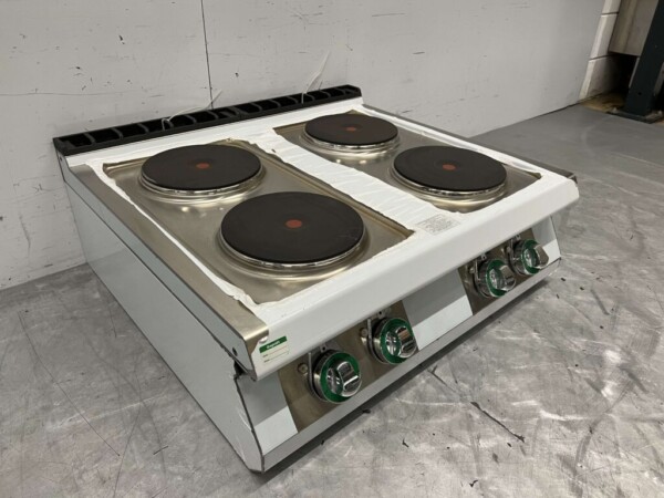 RVS RM Gastro Elektrisch fornuis kookplaat 4 pitten 400V 80 cm Horeca - Afbeelding 4
