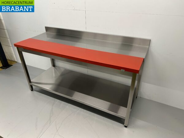 RVS HCB Polyethylene PE Snijtafel Werktafel 180 cm Horeca Slagerij - Afbeelding 2