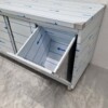 RVS Werkkast Kast Werktafel 2 klapdeuren en 3 laden en afvalbak 180 cm Horeca - Afbeelding 4