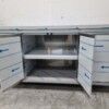 RVS Werkkast Kast Werktafel 2 klapdeuren en 3 laden en afvalbak 180 cm Horeca - Afbeelding 7