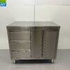 RVS Werkkast Kast Werktafel 2 klapdeuren en 3 laden 100 cm Horeca