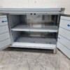 RVS Werkkast Kast Werktafel 2 klapdeuren en 3 laden 140 cm Horeca - Afbeelding 5