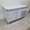 RVS Werkkast Kast Werktafel, klapdeur, 3 laden en afvalbak 140 cm Horeca - Afbeelding 3