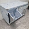 RVS Werkkast Kast Werktafel, klapdeur, 3 laden en afvalbak 140 cm Horeca - Afbeelding 5