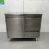 RVS Werkkast Kast Werktafel Afvalbak en 3 laden 100 cm Horeca