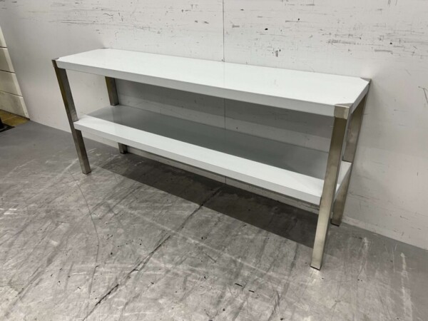 RVS Dubbele Etagère Brug 150 x 35 x 70 cm Horeca - Afbeelding 2