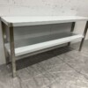 RVS Dubbele Etagère Brug 150 x 35 x 70 cm Horeca - Afbeelding 3