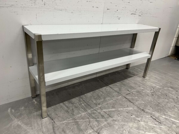 RVS Dubbele Etagère Brug 150 x 35 x 70 cm Horeca - Afbeelding 3