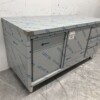 RVS Werkkast Kast Werktafel 2 schuifdeuren en 3 laden 160 cm Horeca - Afbeelding 3