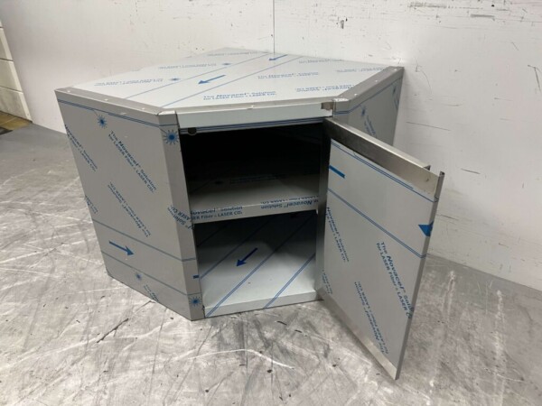 RVS Hoek Wandkast Kast Hoekkast Klapdeuren 72,5 x 72,5 cm Horeca - Afbeelding 4