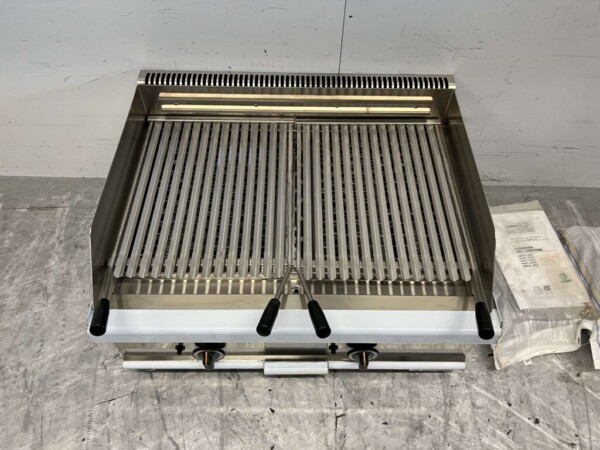 RVS Giga Lavagrill grill steengrill 80 cm Gas Horeca - Afbeelding 2