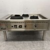 RVS Nayati woktafel wokfornuis 3 branders 150 cm Propaan gas Horeca